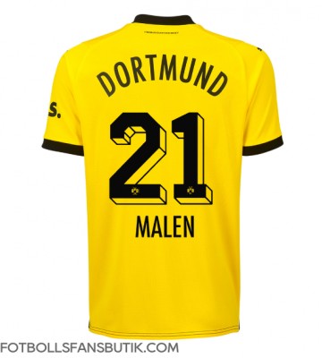 Borussia Dortmund Donyell Malen #21 Replika Hemmatröja 2023-24 Kortärmad